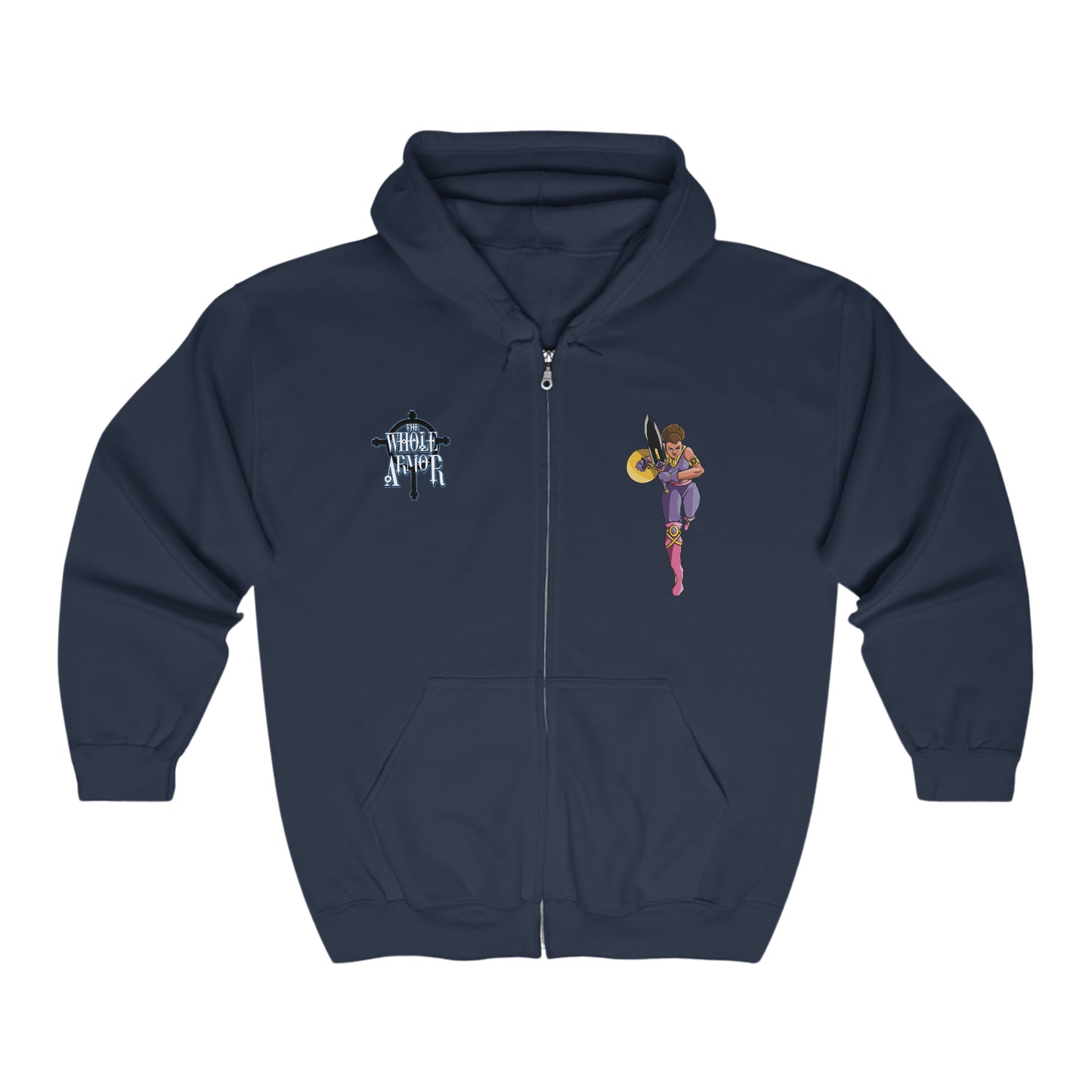 The Whole Armor (Vashti) Full Zip Hooded Sweatshirt