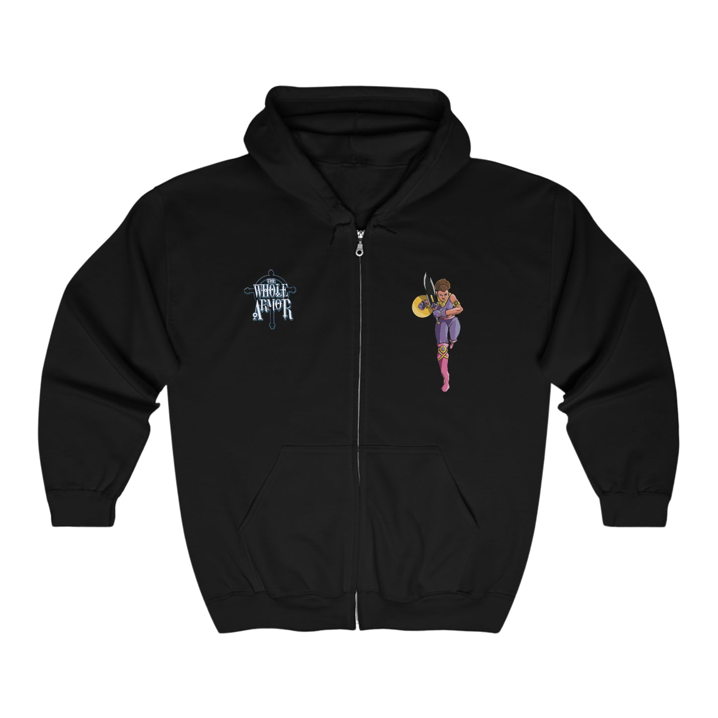 The Whole Armor (Vashti) Full Zip Hooded Sweatshirt