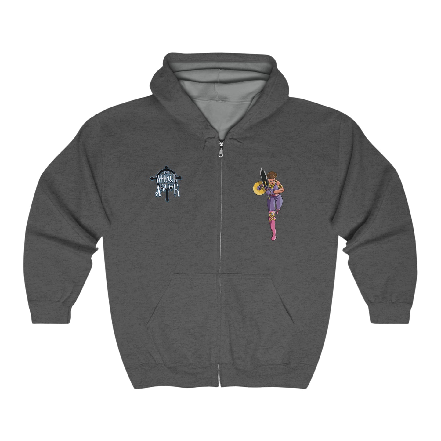 The Whole Armor (Vashti) Full Zip Hooded Sweatshirt