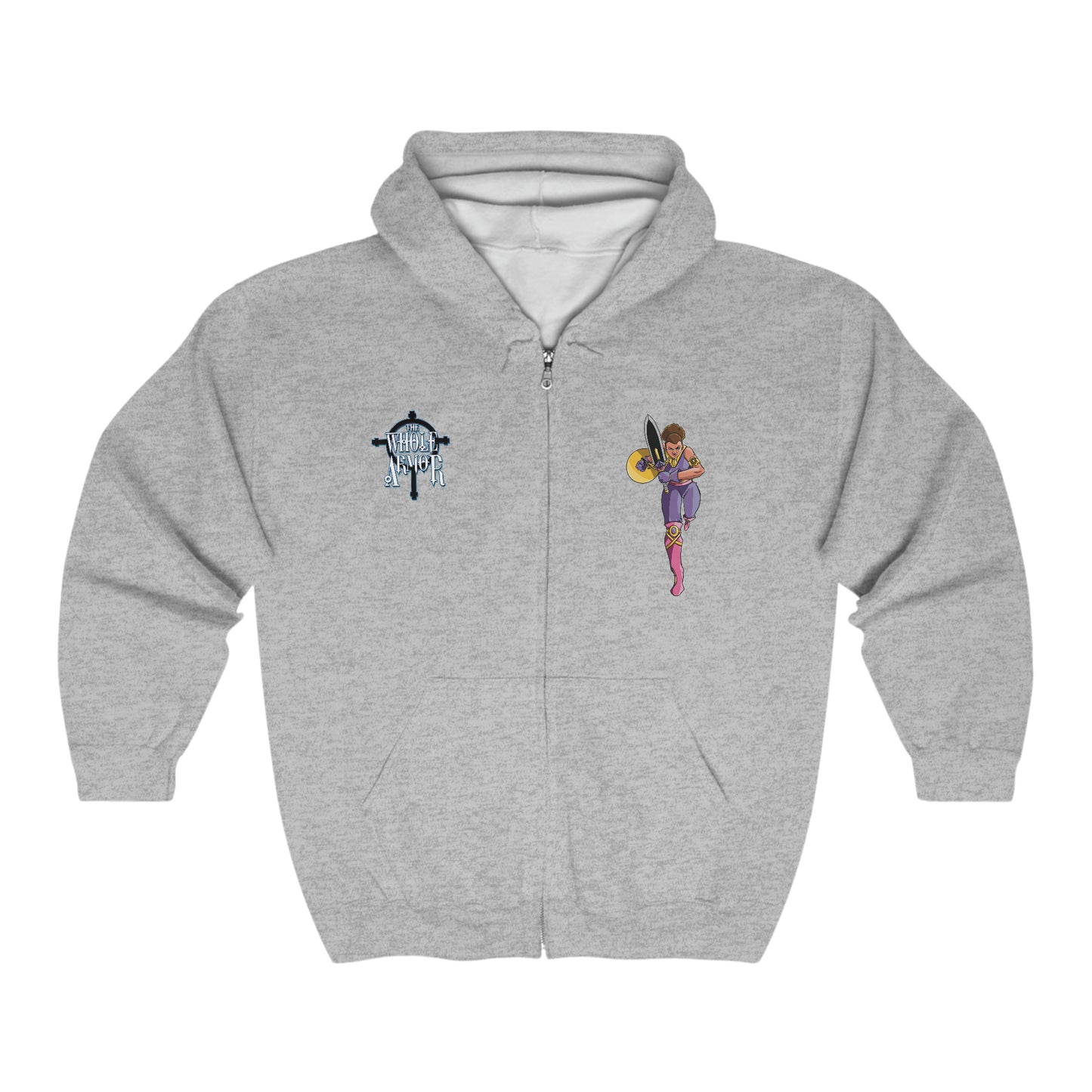 The Whole Armor (Vashti) Full Zip Hooded Sweatshirt