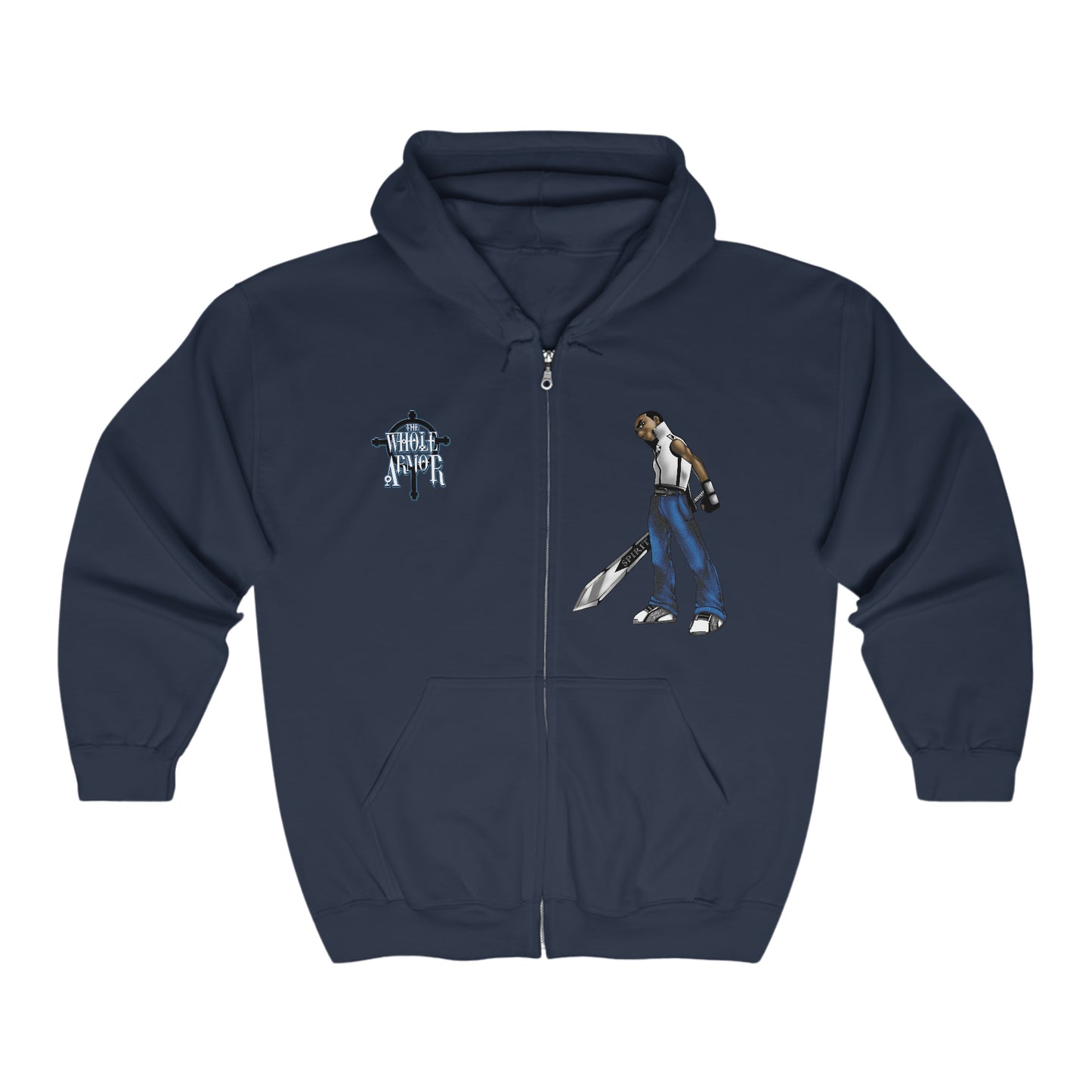 The Whole Armor (Elijah) Full Zip Hooded Sweatshirt