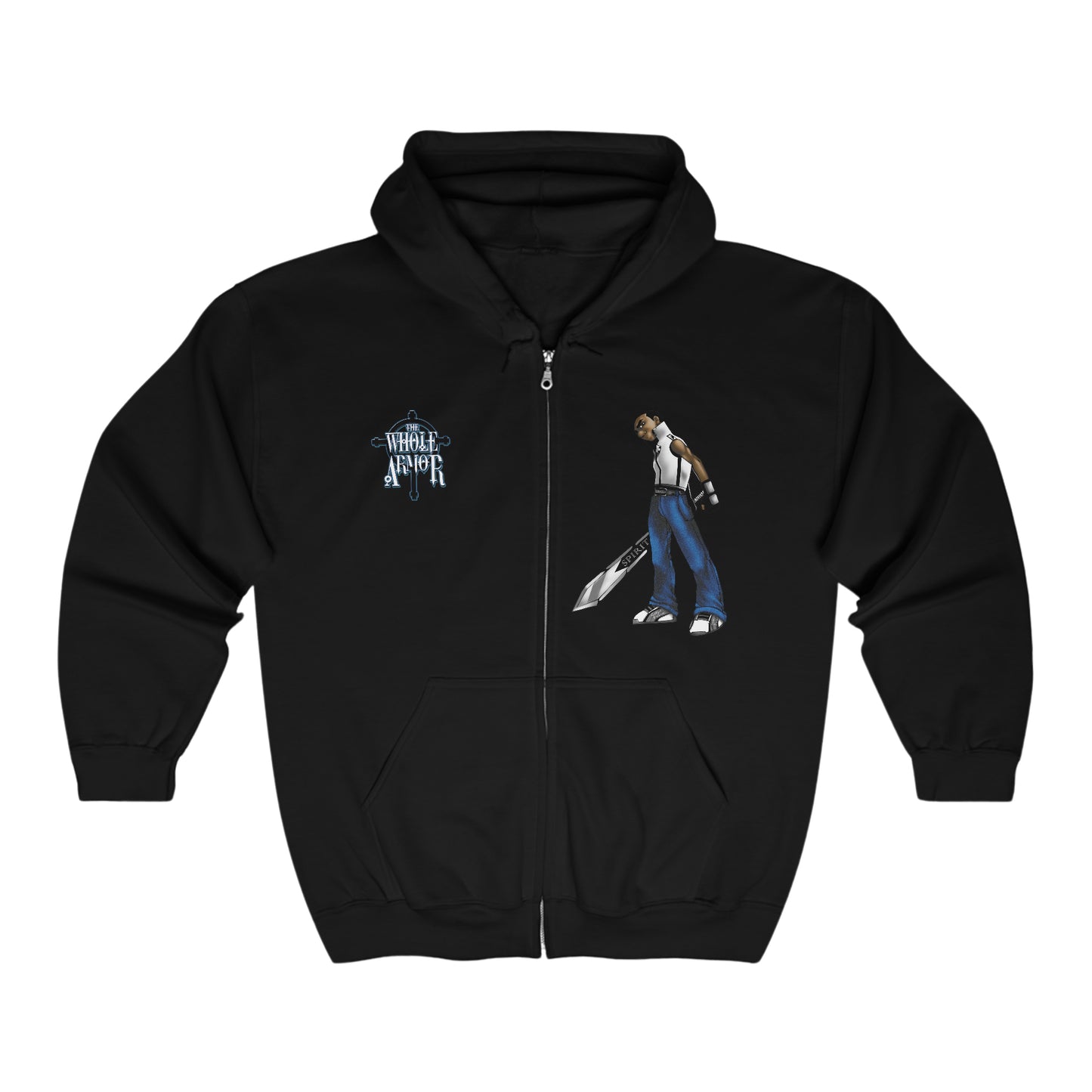 The Whole Armor (Elijah) Full Zip Hooded Sweatshirt