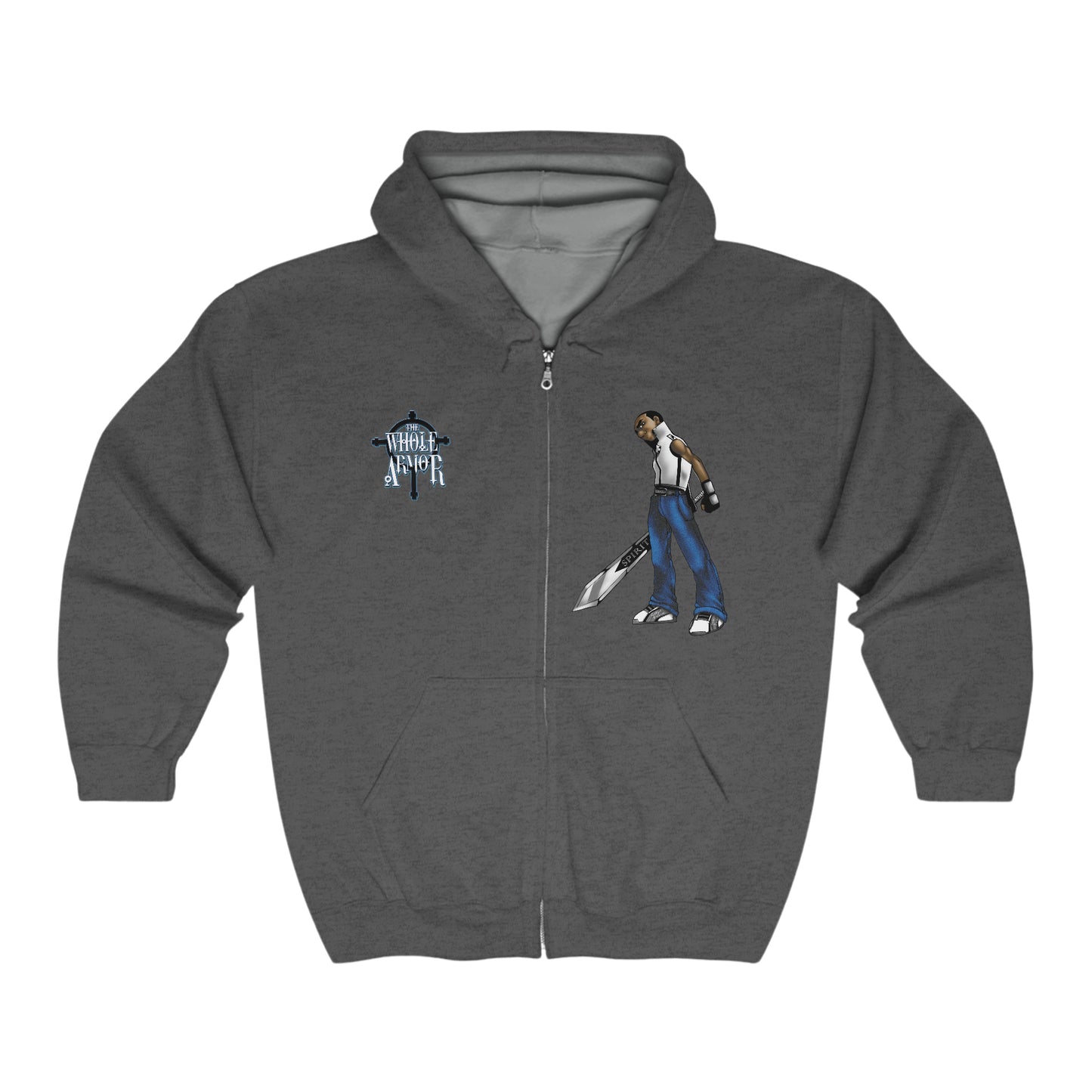 The Whole Armor (Elijah) Full Zip Hooded Sweatshirt