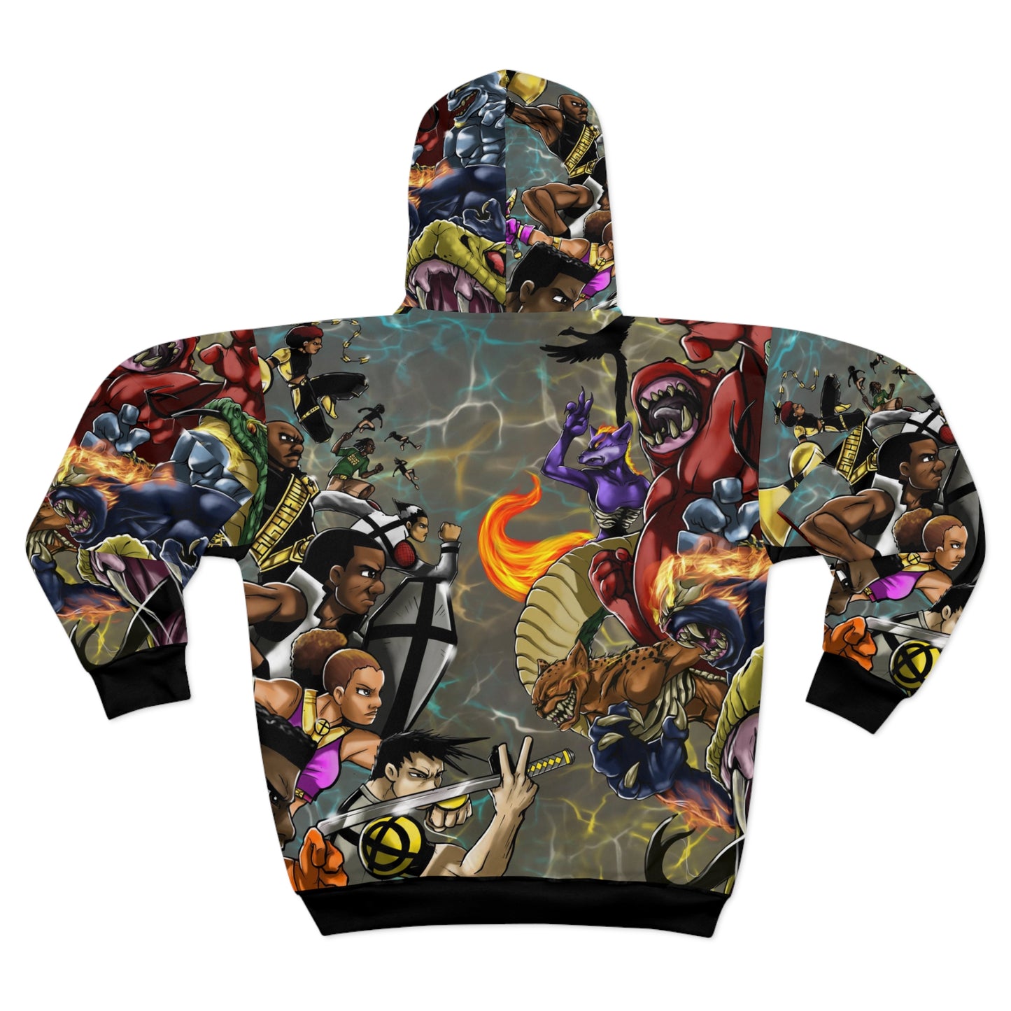 The Whole Armor Unisex Zip Hoodie (AOP)